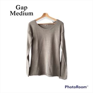 Gap | Womens Light Gray Knit Sweater | Size Medium | Simple Fall Sweater